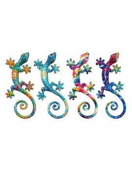 Déco murale lézard 4 diff.