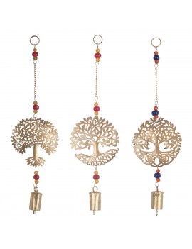 Pendant cloche arbre vie 3...