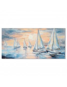Tableau bateaux 60x120cm