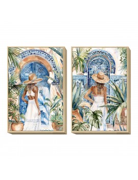 Photo femme 40x60cm 2 diff.