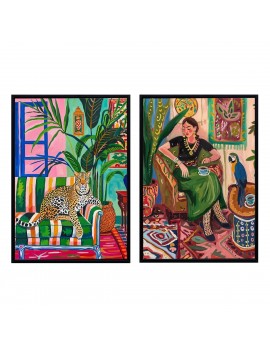 Photo femme et tigre...