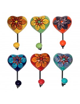 Cintre coeur 1 bouton 6 diff.