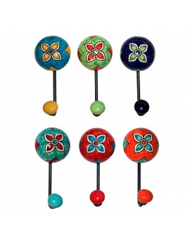 Patère en céramique avec 1...