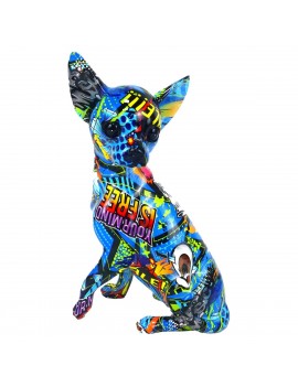 Chien Chiwawa assis Statue...