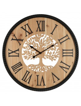 HORLOGE murale en Bois de...