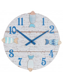Horloge murale 42cm en Bois...