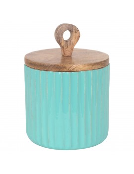 Boite ronde en Bois avec...