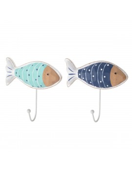 Patère poisson 1 bouton 2...