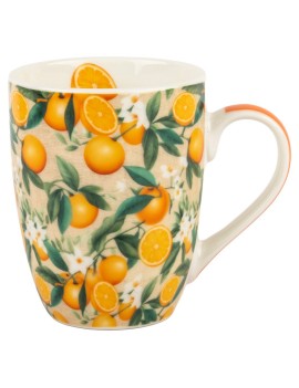 Tasse oranges avec boîte...