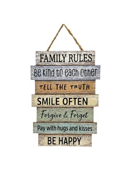 Décoration murale family rules