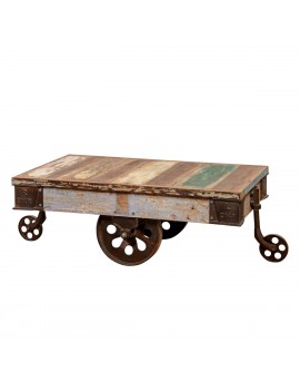 Table d'appoint avec roues