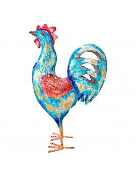 COQ Statue en métal de...