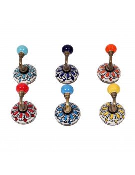 Patère 1 pommeau 6 diff.