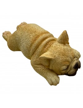 CHIEN Bouledogue couché...