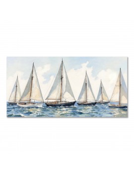 Tableau bateaux 120x60cm