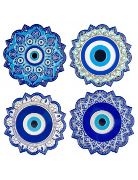 Sous-verre relief doré 4 diff.