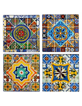 Sous-verre carré de 10cm en...