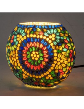 LAMPE Mosaïque ronde en...