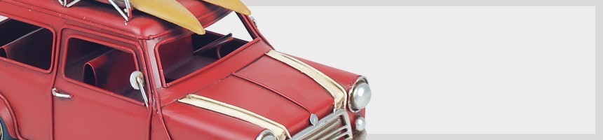 Voiture Décoration métal | Cadeau déco Miniature Scooter vintage Van Moto